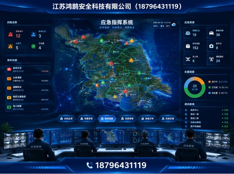潍坊应急指挥系统展示图